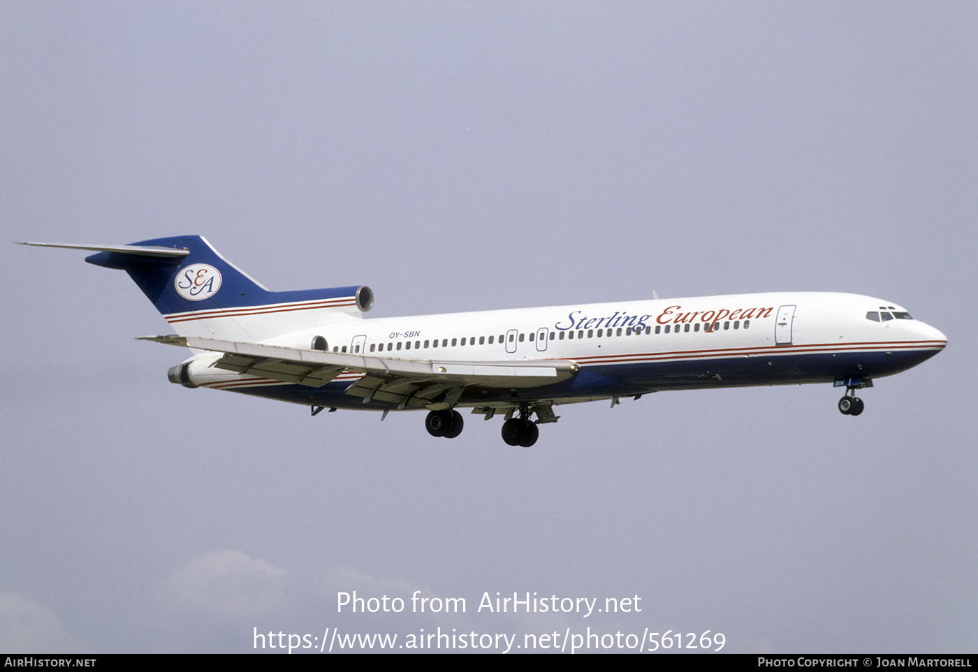 Aircraft Photo of OY-SBN | Boeing 727-2B7/Adv | Sterling European Airlines | AirHistory.net #561269