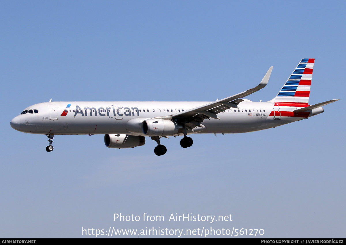 Aircraft Photo of N163AA | Airbus A321-231 | American Airlines | AirHistory.net #561270