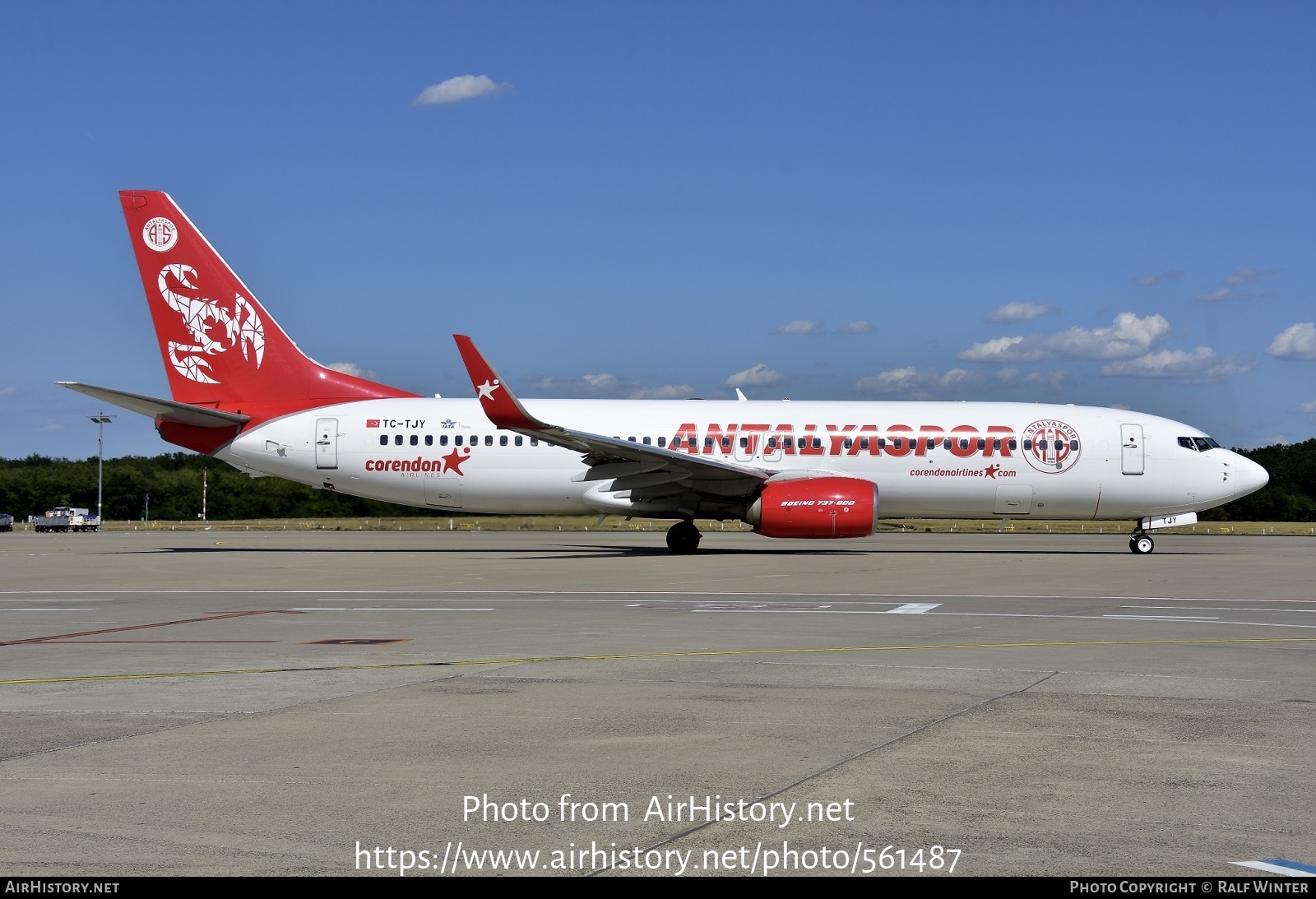 Aircraft Photo of TC-TJY | Boeing 737-8AS | Corendon Airlines | AirHistory.net #561487