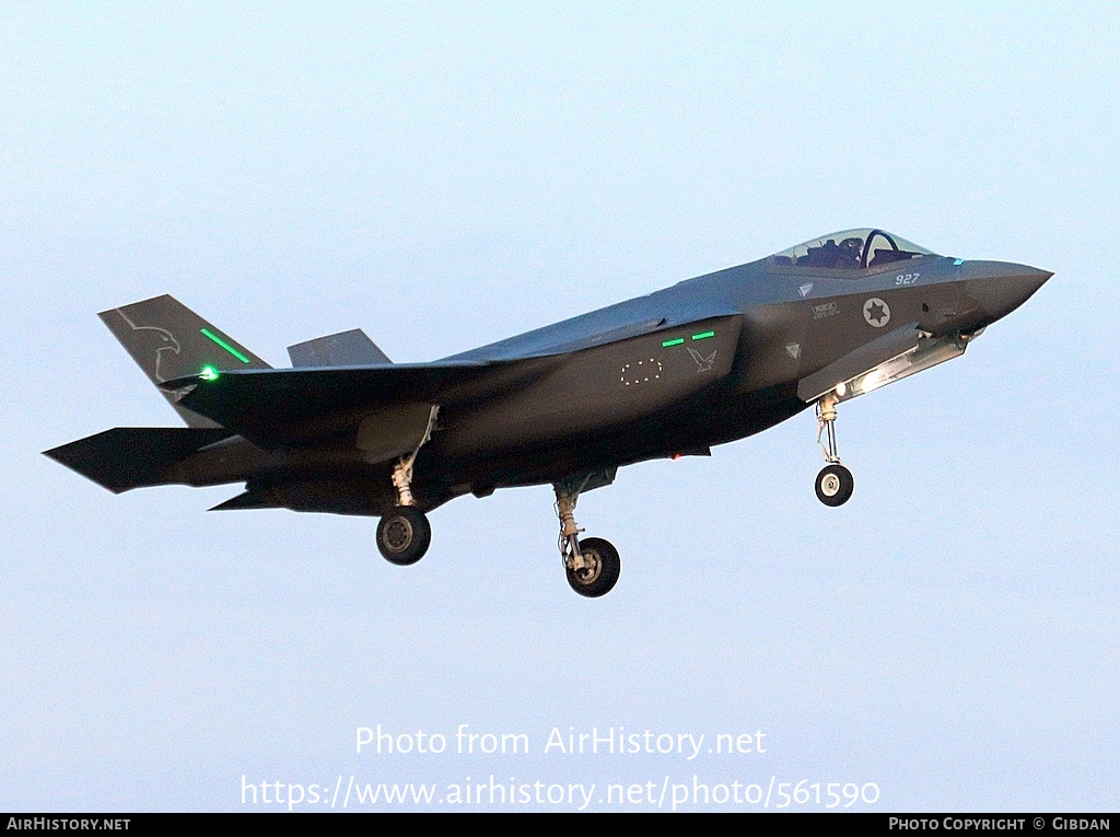 Aircraft Photo of 927 | Lockheed Martin F-35I Adir | Israel - Air Force | AirHistory.net #561590