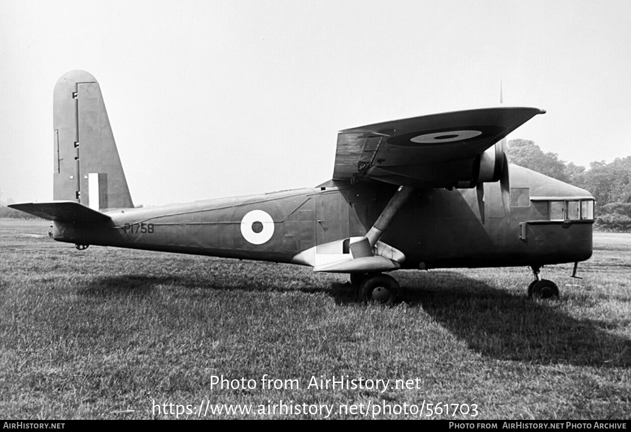 Aircraft Photo of P1758 | General Aircraft GAL-38 Fleet Shadower | UK - Air Force | AirHistory.net #561703