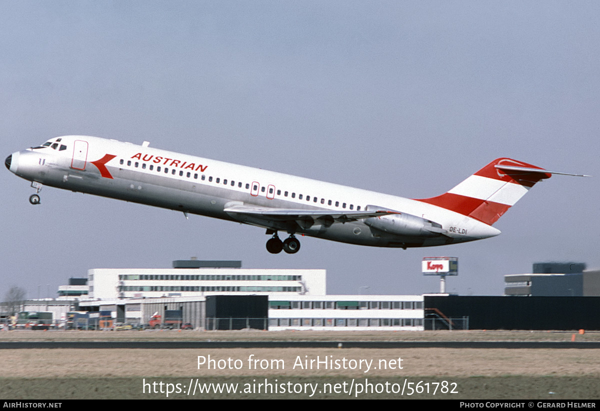 Aircraft Photo of OE-LDI | McDonnell Douglas DC-9-32 | Austrian Airlines | AirHistory.net #561782