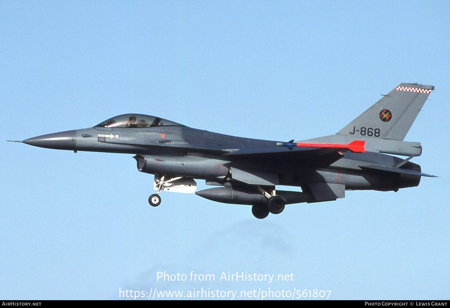 Aircraft Photo of J-868 | General Dynamics F-16A Fighting Falcon | Netherlands - Air Force | AirHistory.net #561807