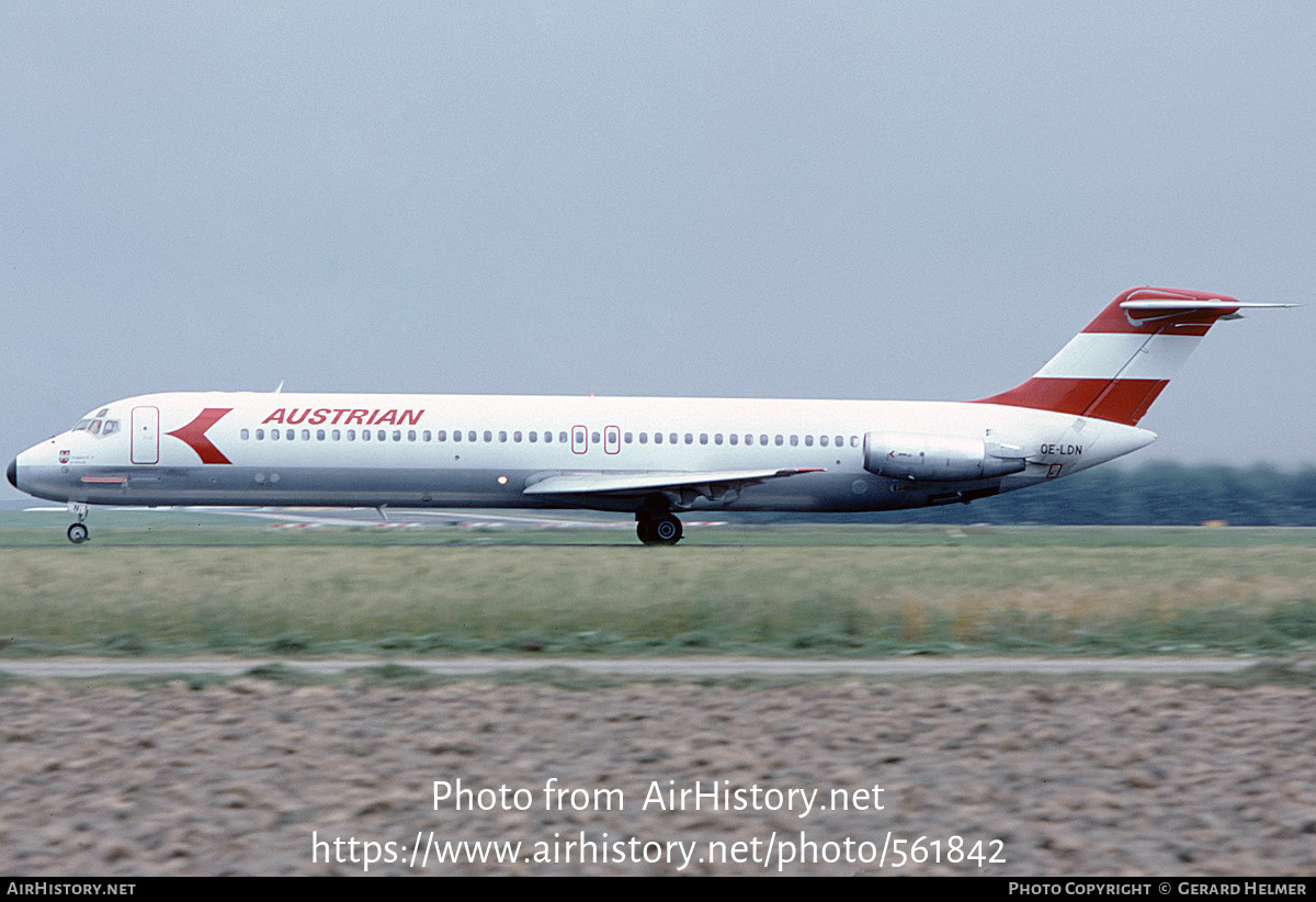 Aircraft Photo of OE-LDN | McDonnell Douglas DC-9-51 | Austrian Airlines | AirHistory.net #561842