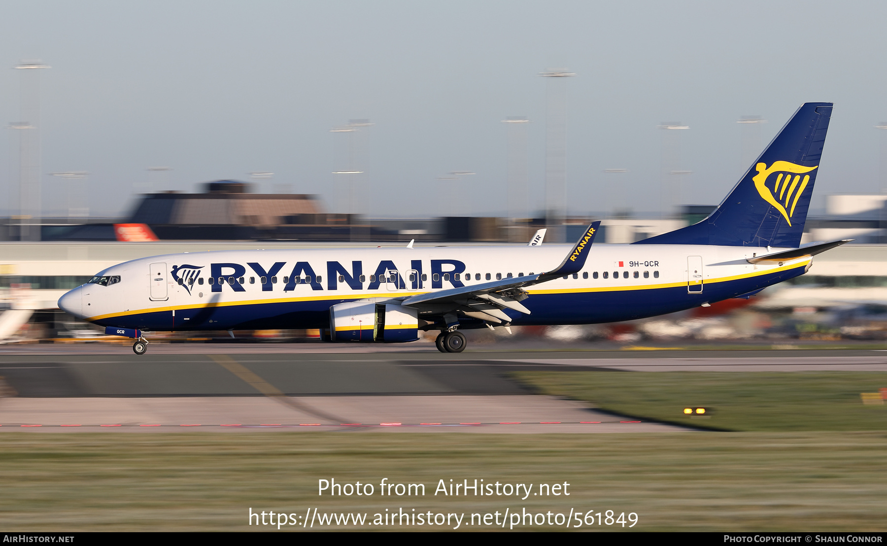 Aircraft Photo of 9H-QCR | Boeing 737-8AS | Ryanair | AirHistory.net #561849