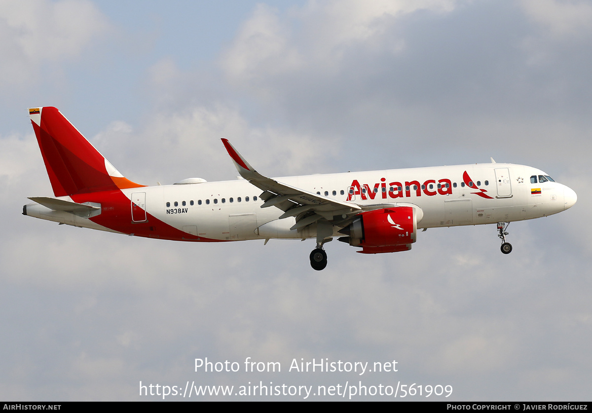 Aircraft Photo of N938AV | Airbus A320-251N | Avianca | AirHistory.net #561909