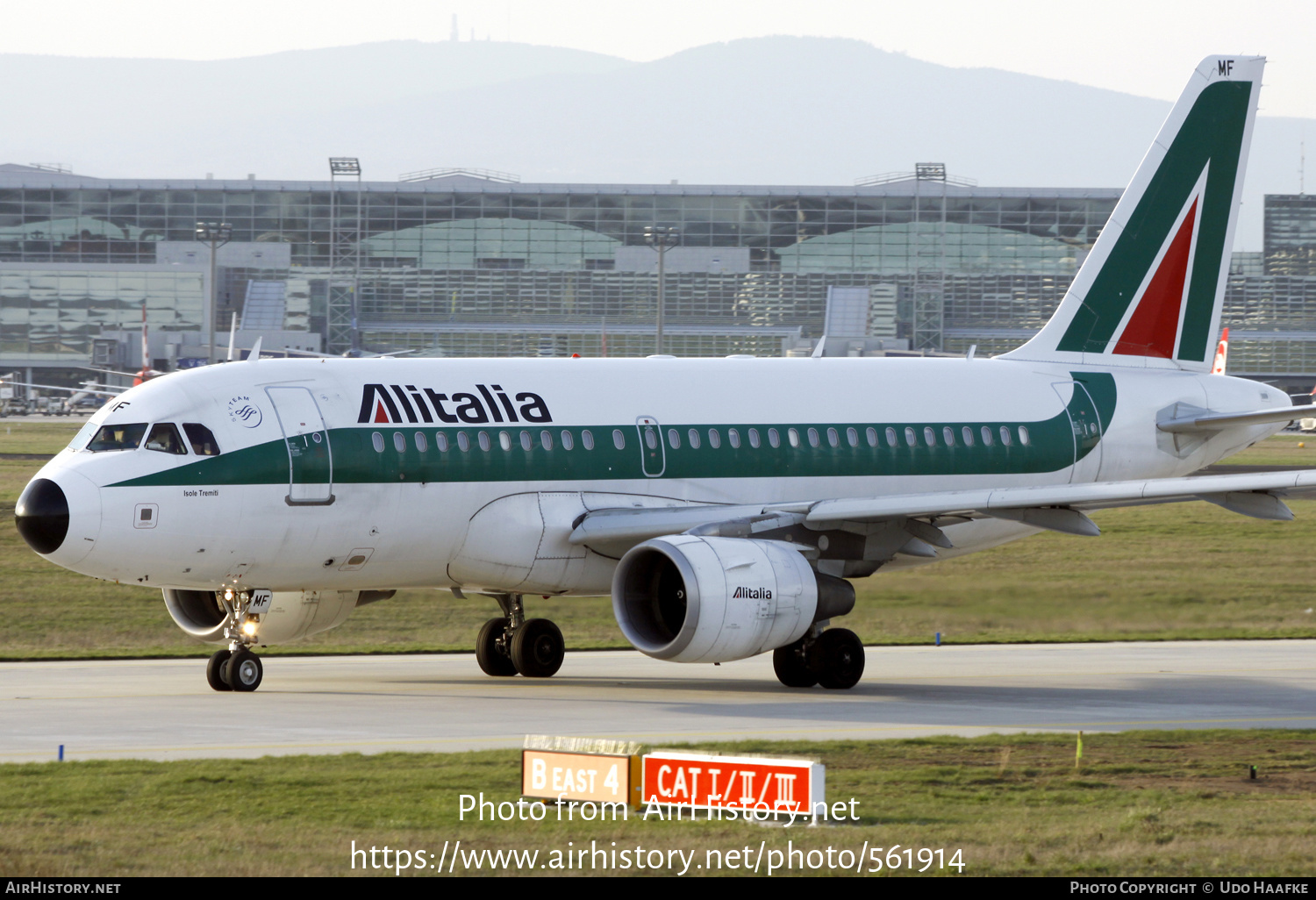 Aircraft Photo of I-BIMF | Airbus A319-112 | Alitalia | AirHistory.net #561914