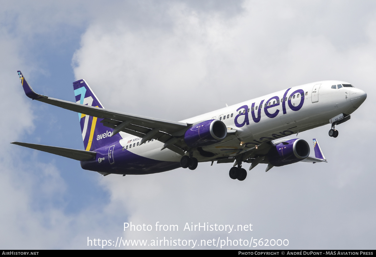 Aircraft Photo of N802XT | Boeing 737-8F2 | Avelo Airlines | AirHistory.net #562000