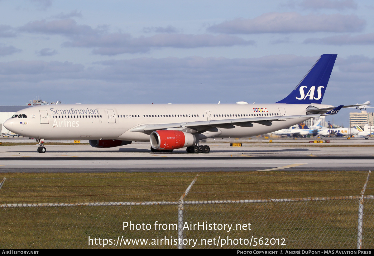 Aircraft Photo of LN-RKT | Airbus A330-343 | Scandinavian Airlines - SAS | AirHistory.net #562012