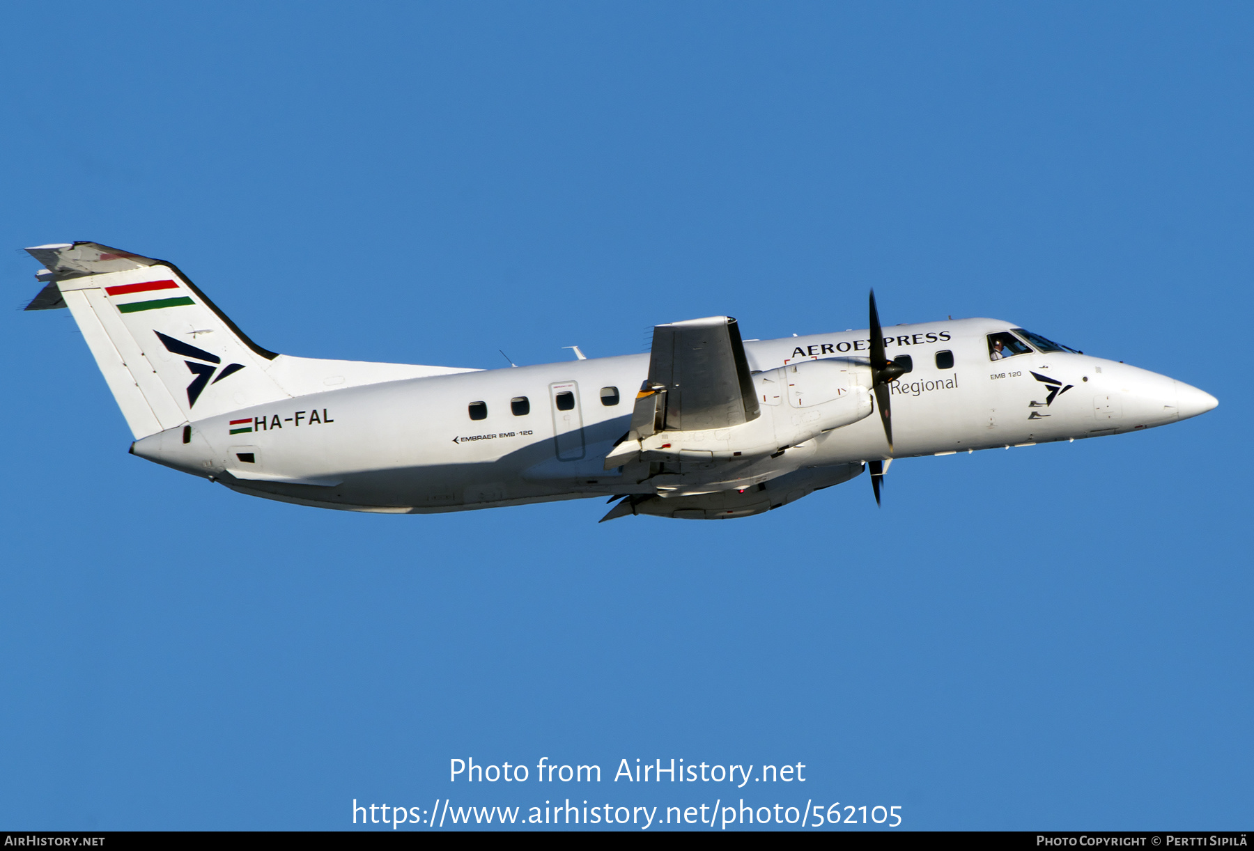 Aircraft Photo of HA-FAL | Embraer EMB-120ER Brasilia | Aeroexpress Regional | AirHistory.net #562105