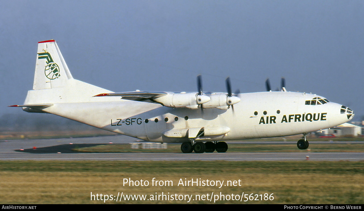 Aircraft Photo of LZ-SFG | Antonov An-12BP | Air Afrique | AirHistory.net #562186