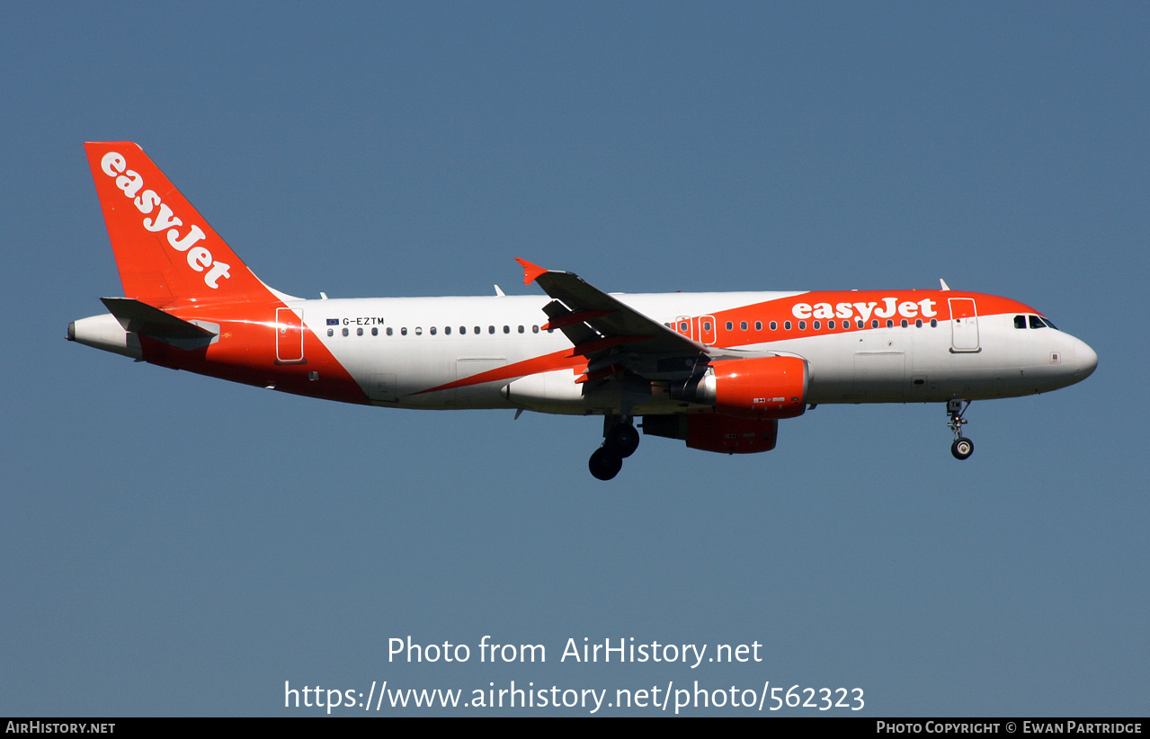 Aircraft Photo of G-EZTM | Airbus A320-214 | EasyJet | AirHistory.net #562323