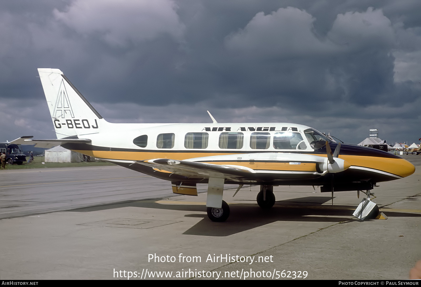 Aircraft Photo of G-BEOJ | Piper PA-31-350 Navajo Chieftain | Air Anglia | AirHistory.net #562329