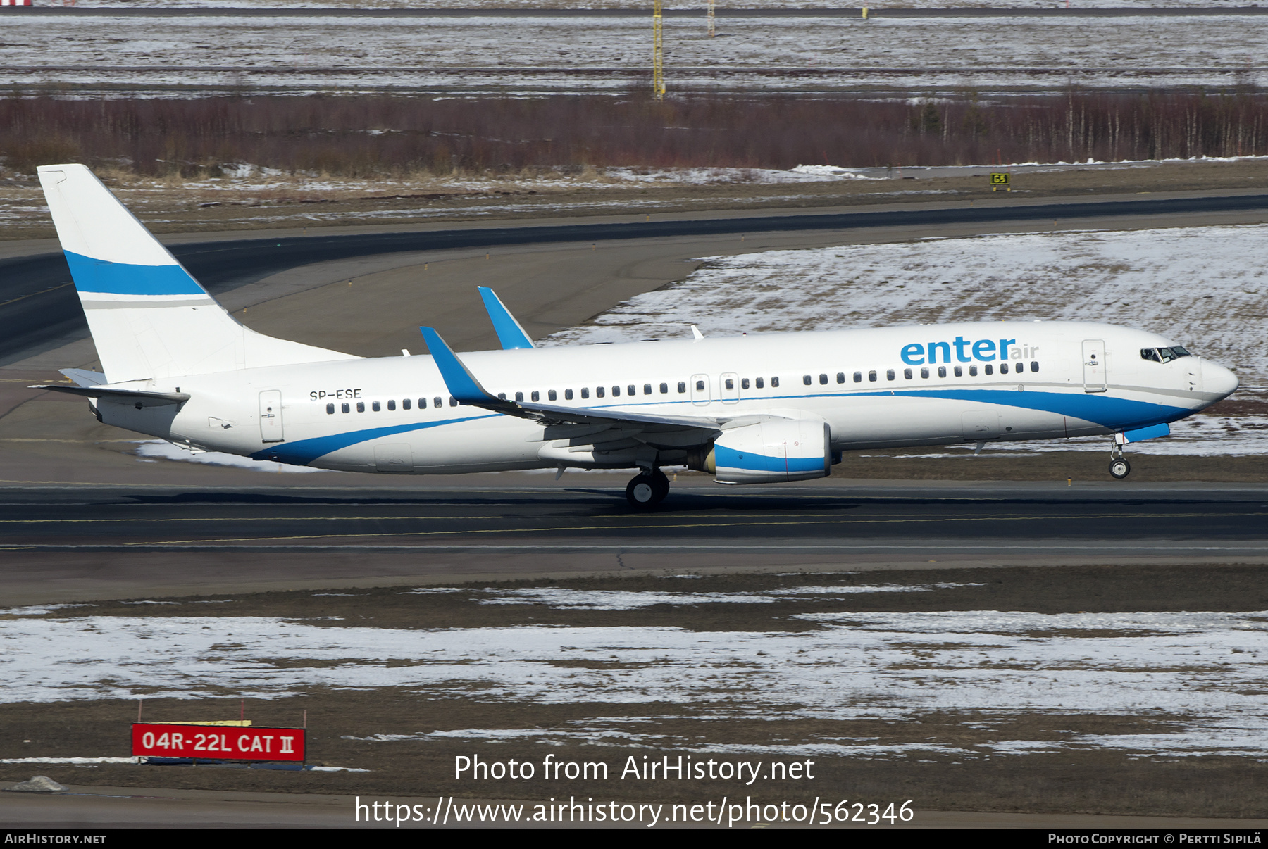 Aircraft Photo of SP-ESE | Boeing 737-8Q8 | Enter Air | AirHistory.net #562346