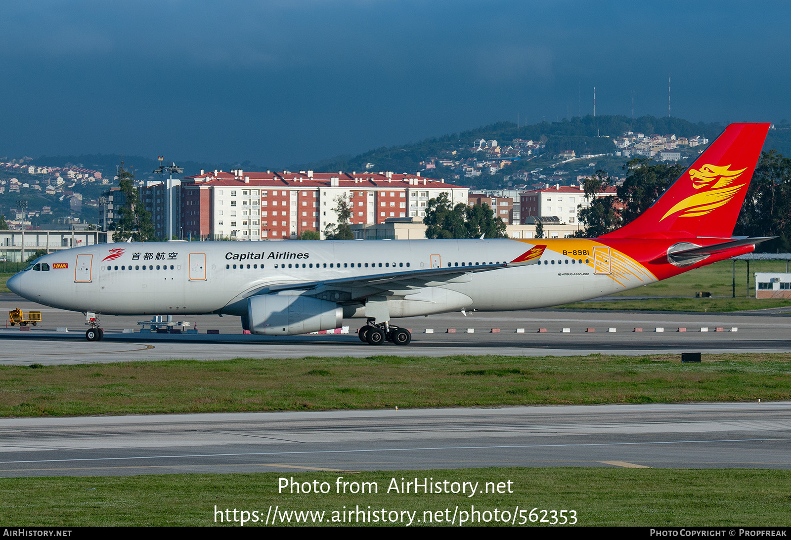 Aircraft Photo of B-8981 | Airbus A330-243 | Capital Airlines | AirHistory.net #562353