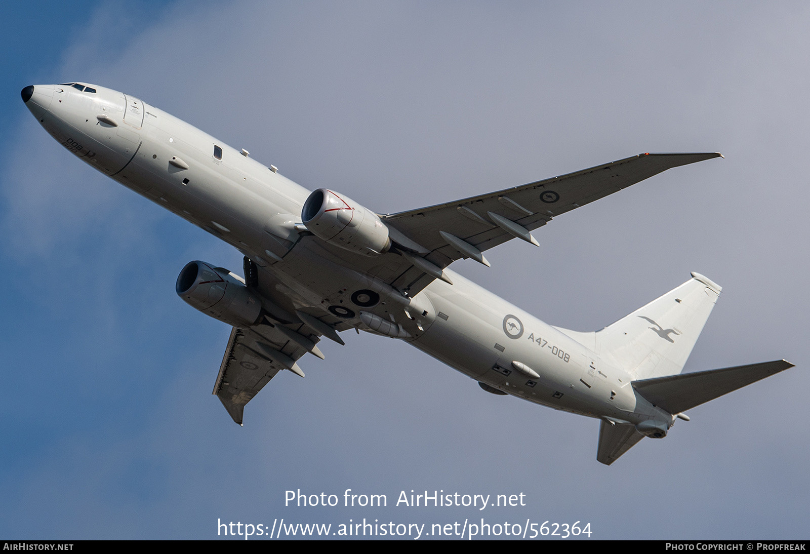 Aircraft Photo of A47-008 | Boeing P-8A Poseidon | Australia - Air Force | AirHistory.net #562364