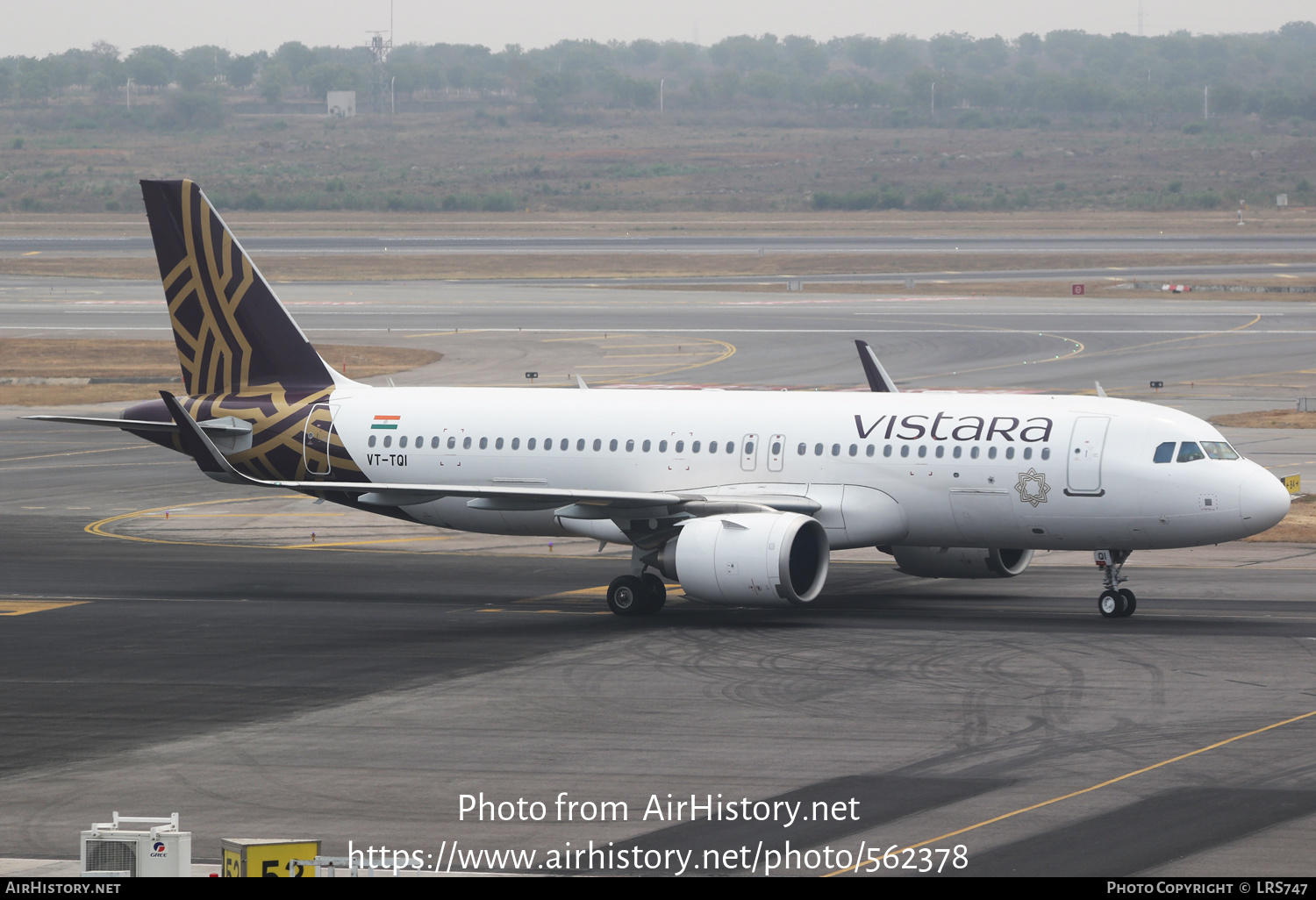 Aircraft Photo of VT-TQI | Airbus A320-251N | Vistara | AirHistory.net #562378