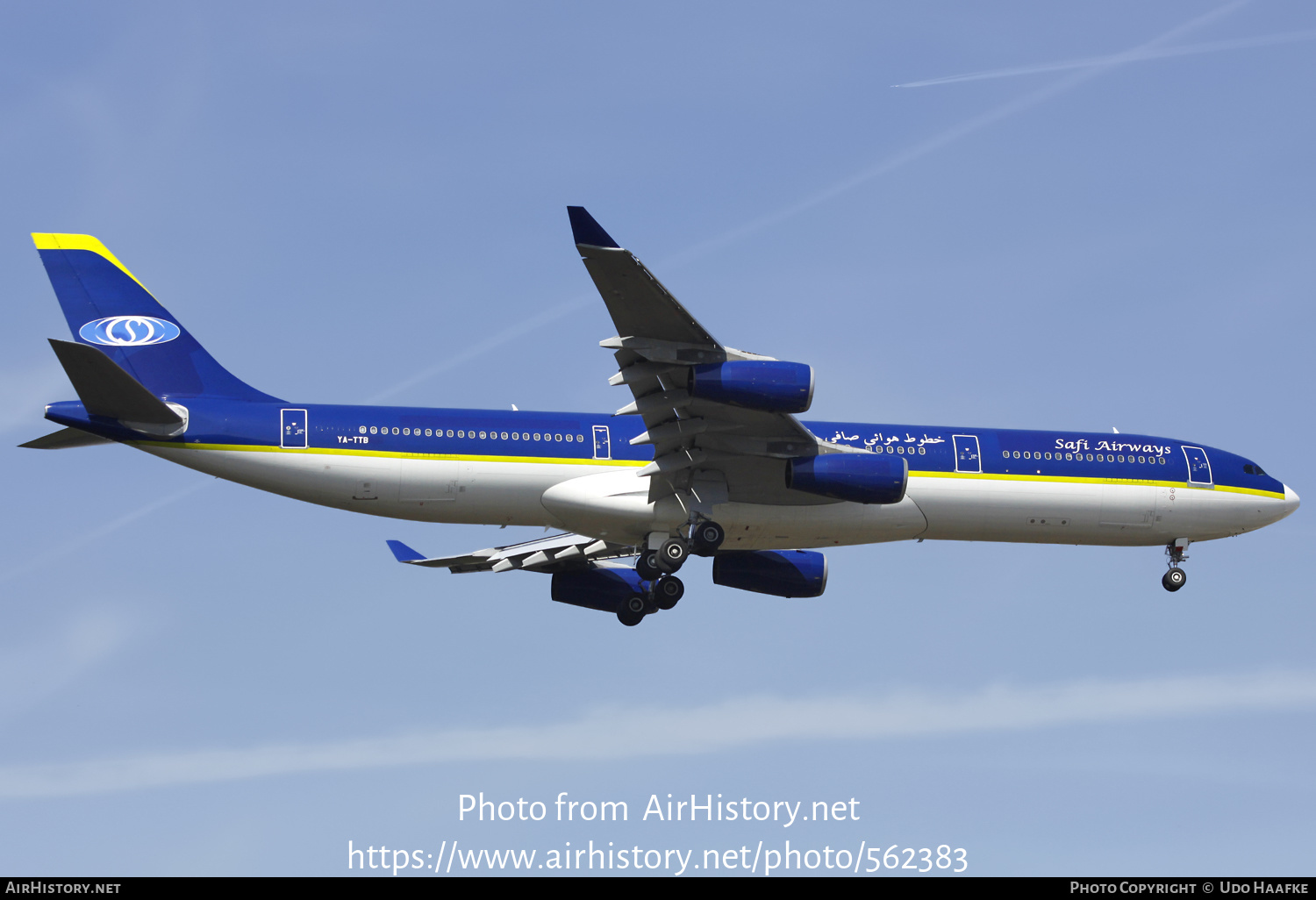 Aircraft Photo of YA-TTB | Airbus A340-311 | Safi Airways | AirHistory.net #562383