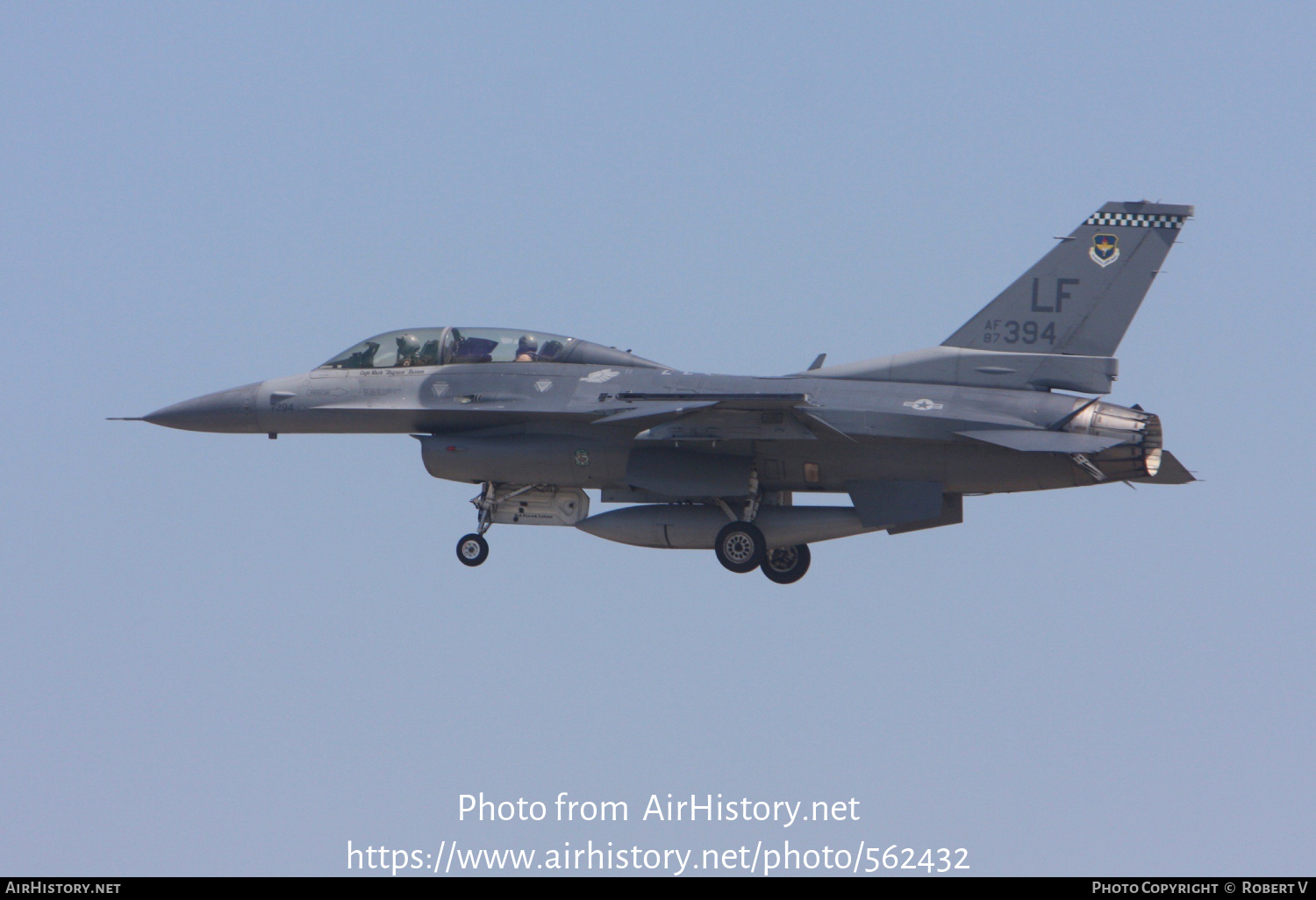 Aircraft Photo of 87-0394 | General Dynamics F-16D Fighting Falcon | USA - Air Force | AirHistory.net #562432