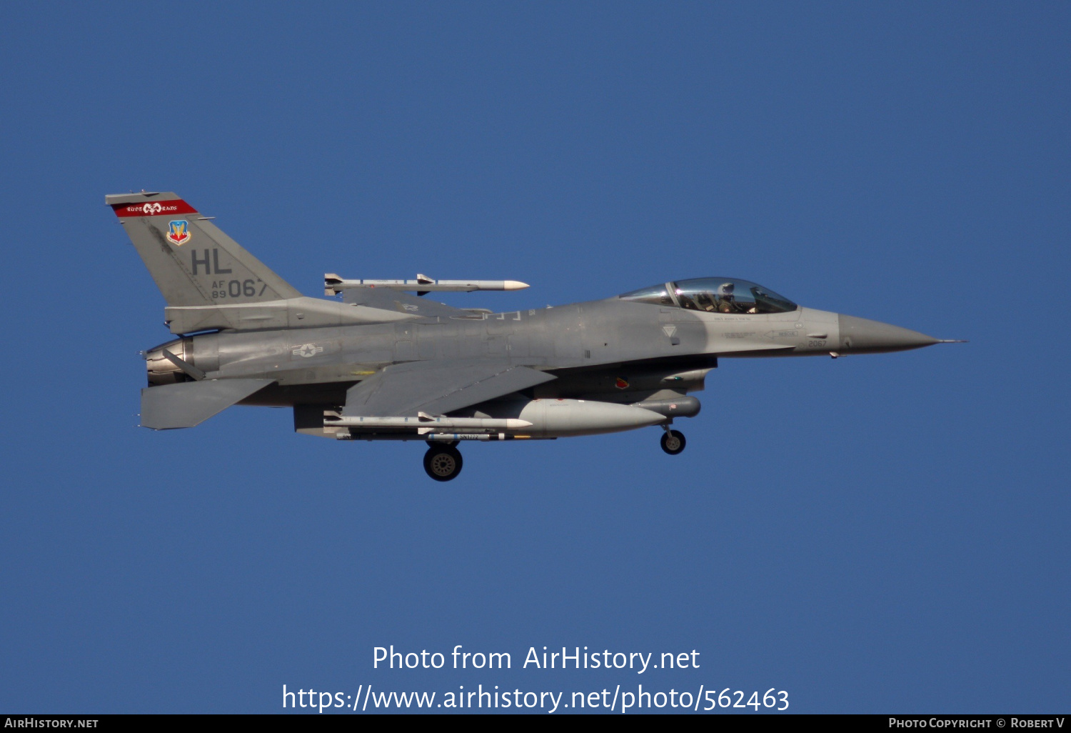 Aircraft Photo of 89-2067 / AF89-067 | General Dynamics F-16C Fighting Falcon | USA - Air Force | AirHistory.net #562463