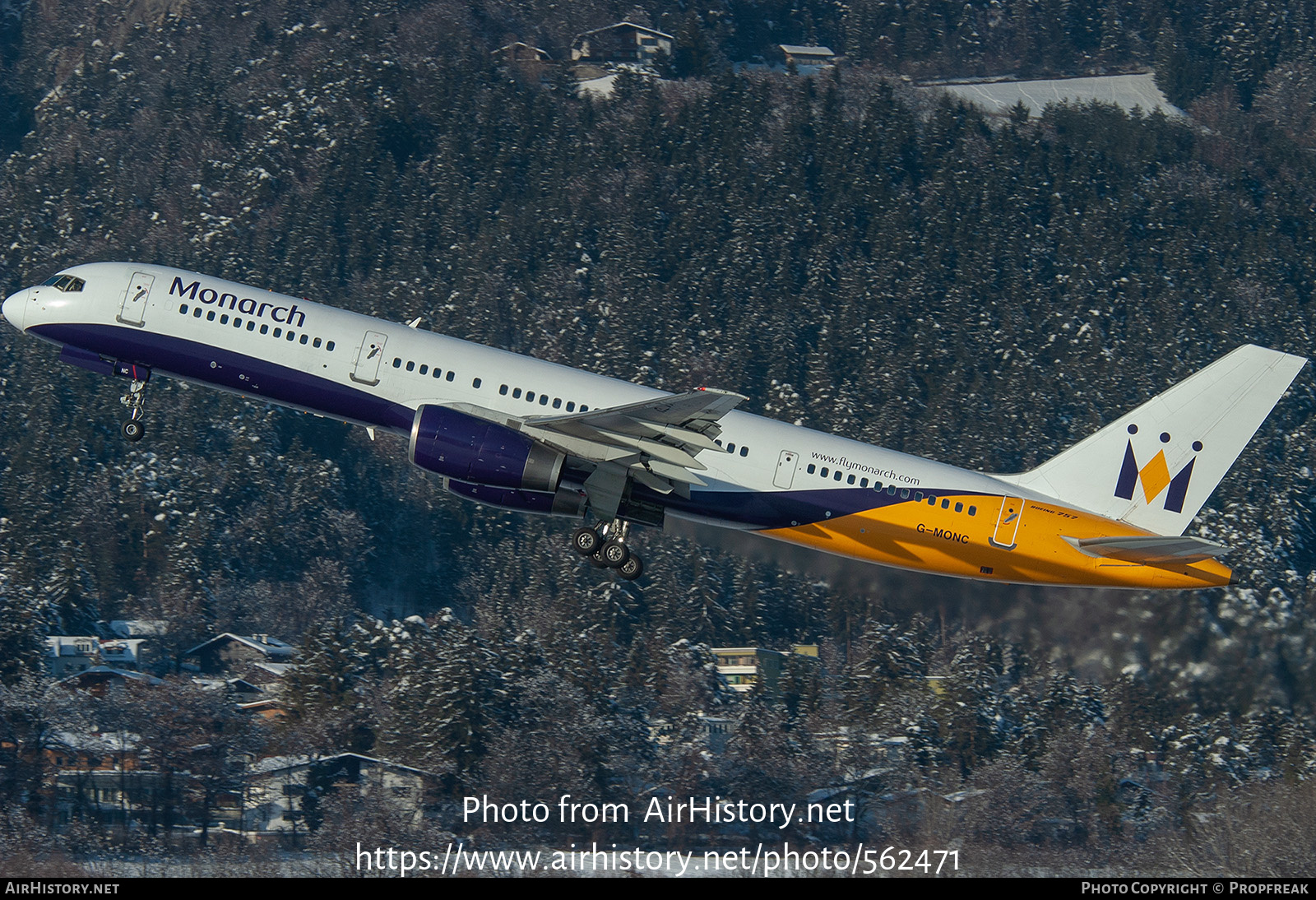 Aircraft Photo of G-MONC | Boeing 757-2T7 | Monarch Airlines | AirHistory.net #562471