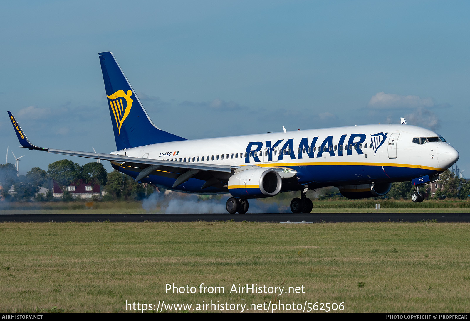 Aircraft Photo of EI-FRC | Boeing 737-8AS | Ryanair | AirHistory.net #562506