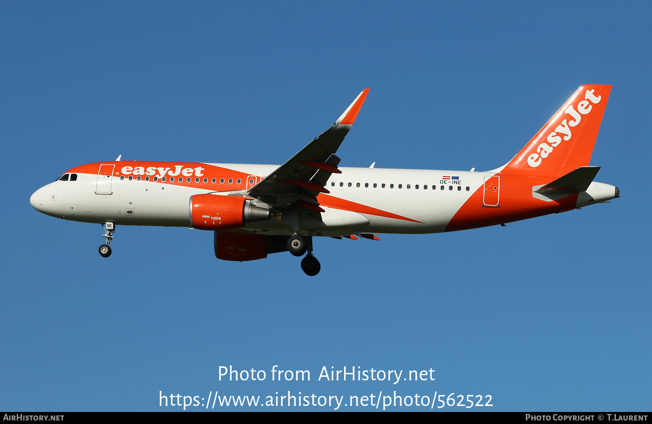 Aircraft Photo of OE-INE | Airbus A320-214 | EasyJet | AirHistory.net #562522