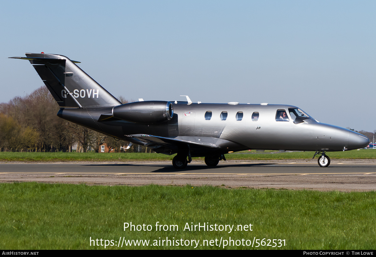 Aircraft Photo of G-SOVH | Cessna 525 CitationJet CJ1+ | AirHistory.net #562531