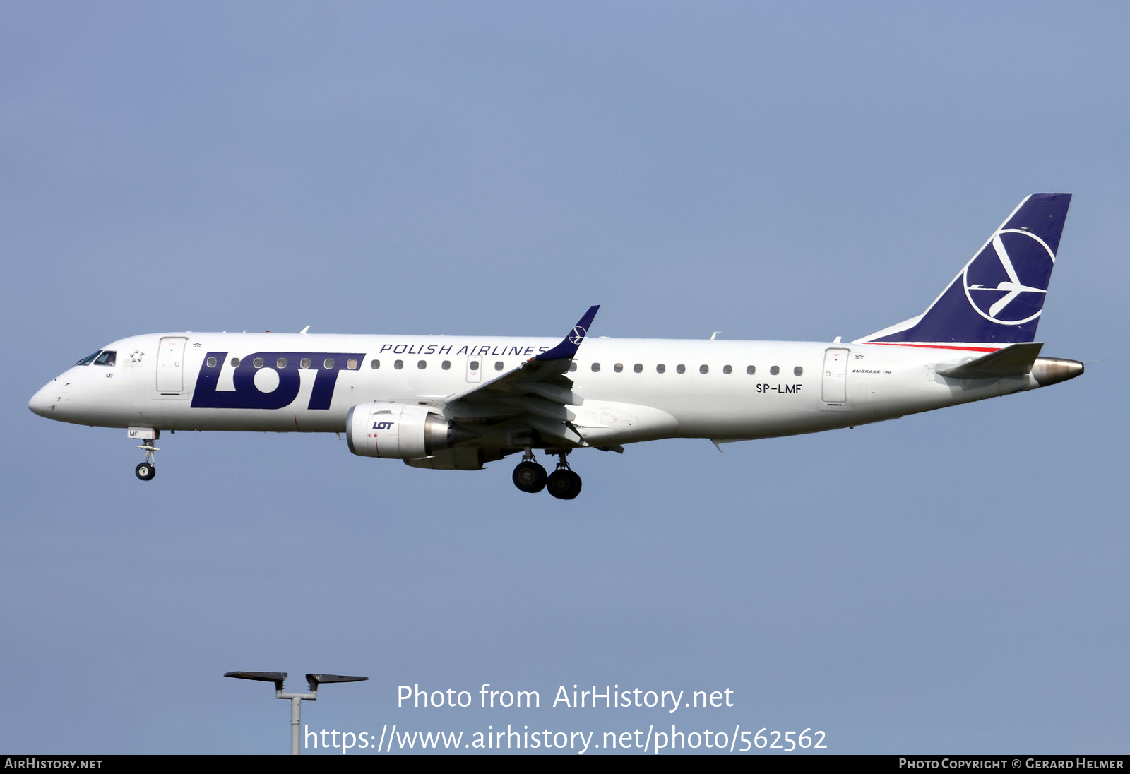 Aircraft Photo of SP-LMF | Embraer 190AR (ERJ-190-100IGW) | LOT Polish Airlines - Polskie Linie Lotnicze | AirHistory.net #562562