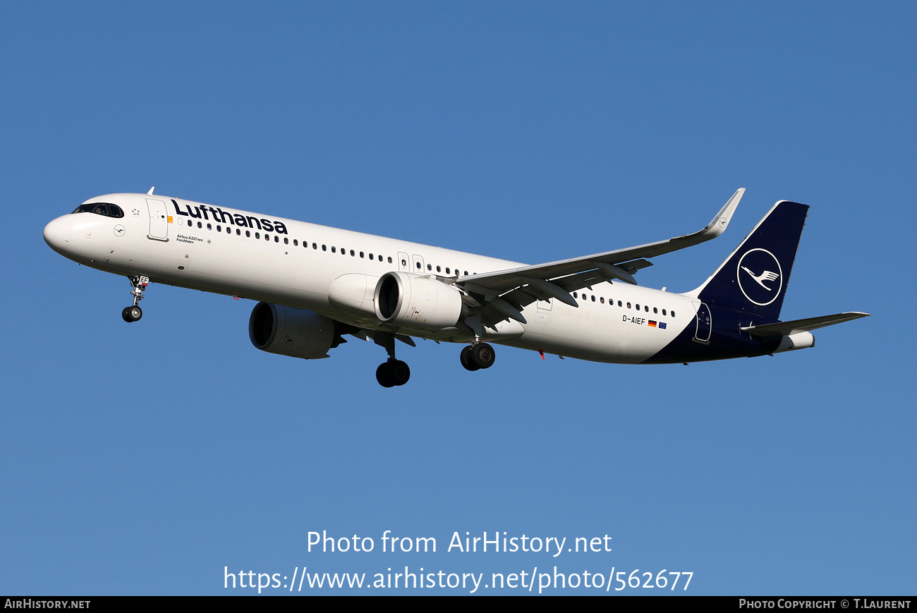 Aircraft Photo of D-AIEF | Airbus A321-271NX | Lufthansa | AirHistory.net #562677