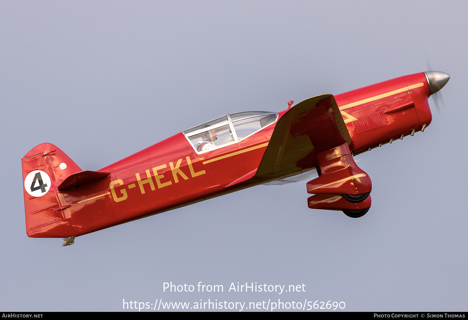 Aircraft Photo of G-HEKL | Percival E.2 Replica Mew Gull | AirHistory.net #562690