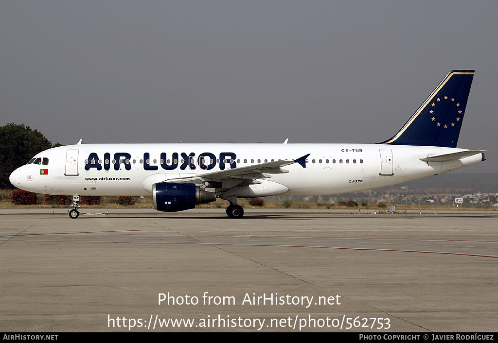 Aircraft Photo of CS-TNB | Airbus A320-211 | Air Luxor | AirHistory.net #562753