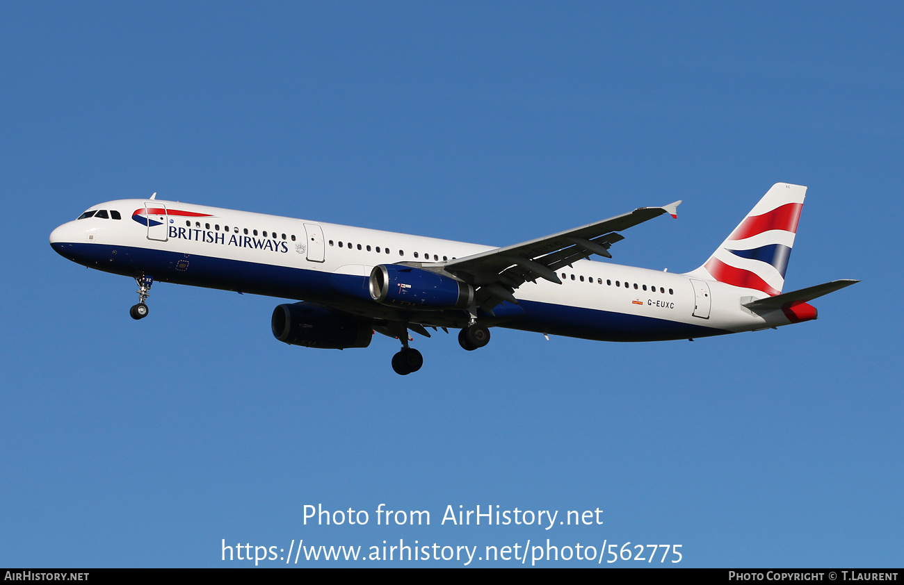 Aircraft Photo of G-EUXC | Airbus A321-231 | British Airways | AirHistory.net #562775