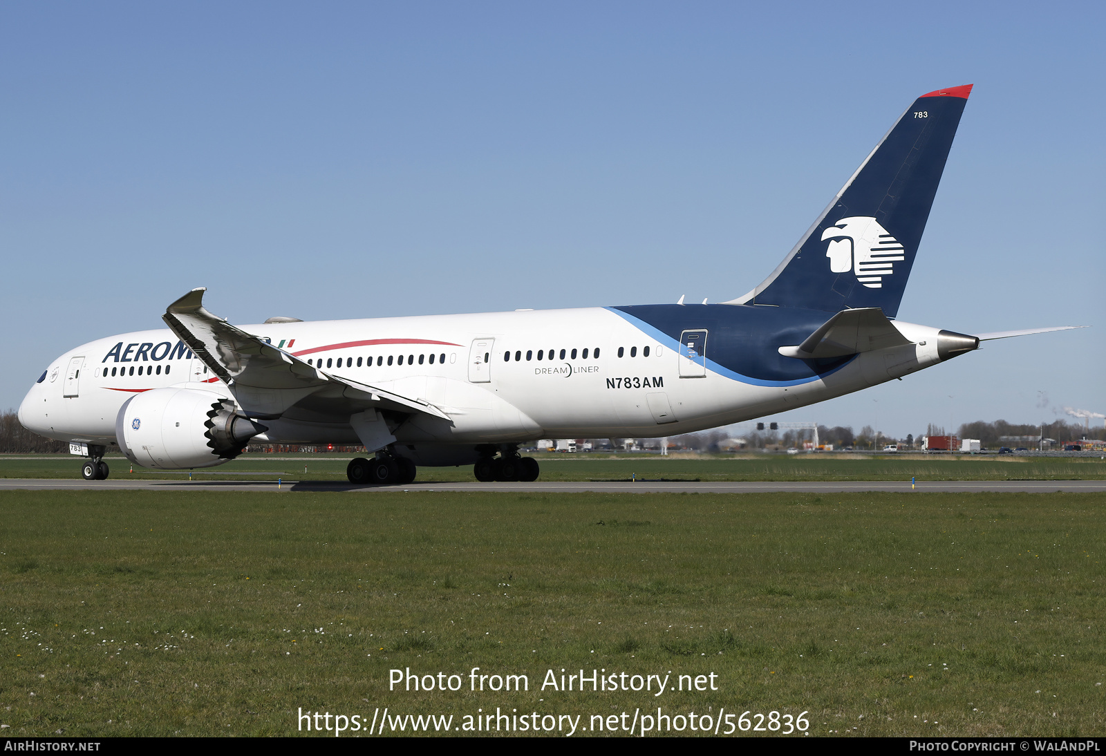 Aircraft Photo of N783AM | Boeing 787-8 Dreamliner | AeroMéxico | AirHistory.net #562836