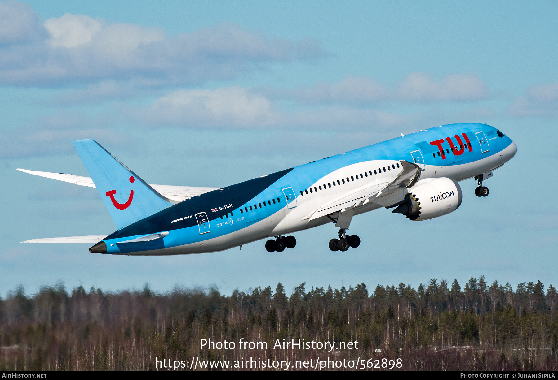 Aircraft Photo of G-TUIH | Boeing 787-8 Dreamliner | TUI | AirHistory.net #562898