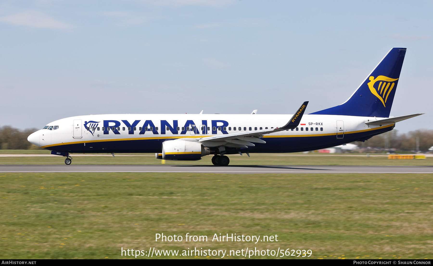 Aircraft Photo of SP-RKX | Boeing 737-8AS | Ryanair | AirHistory.net #562939