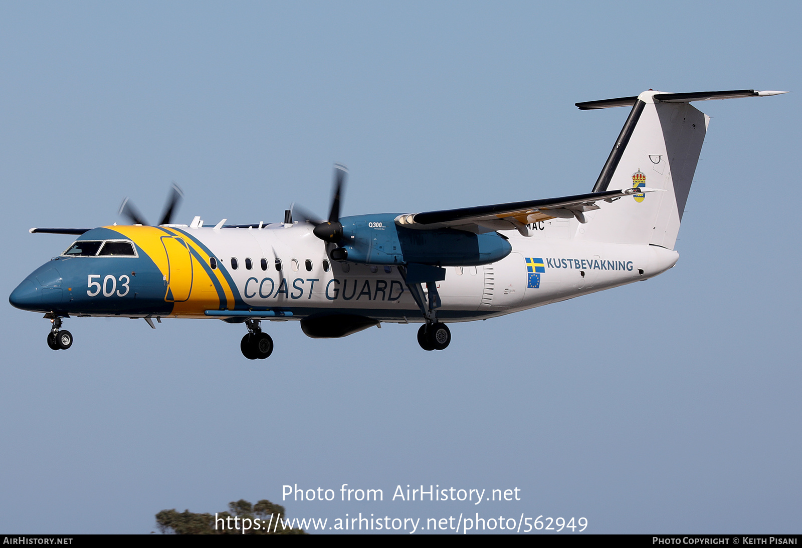 Aircraft Photo of SE-MAC | Bombardier DHC-8-311Q Dash 8 MSA | Kustbevakning - Swedish Coastguard | AirHistory.net #562949