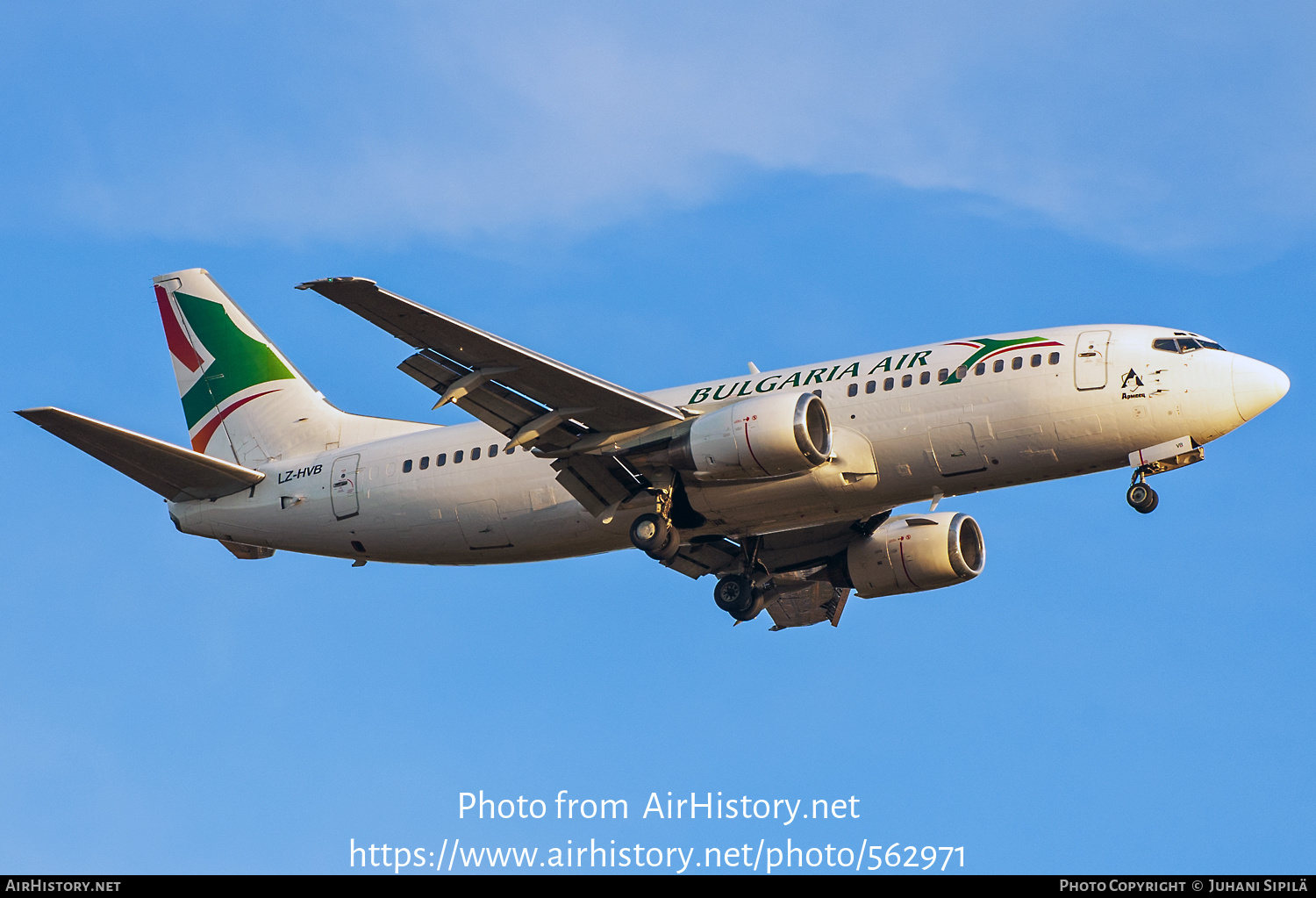 Aircraft Photo of LZ-HVB | Boeing 737-3S1 | Bulgaria Air | AirHistory.net #562971