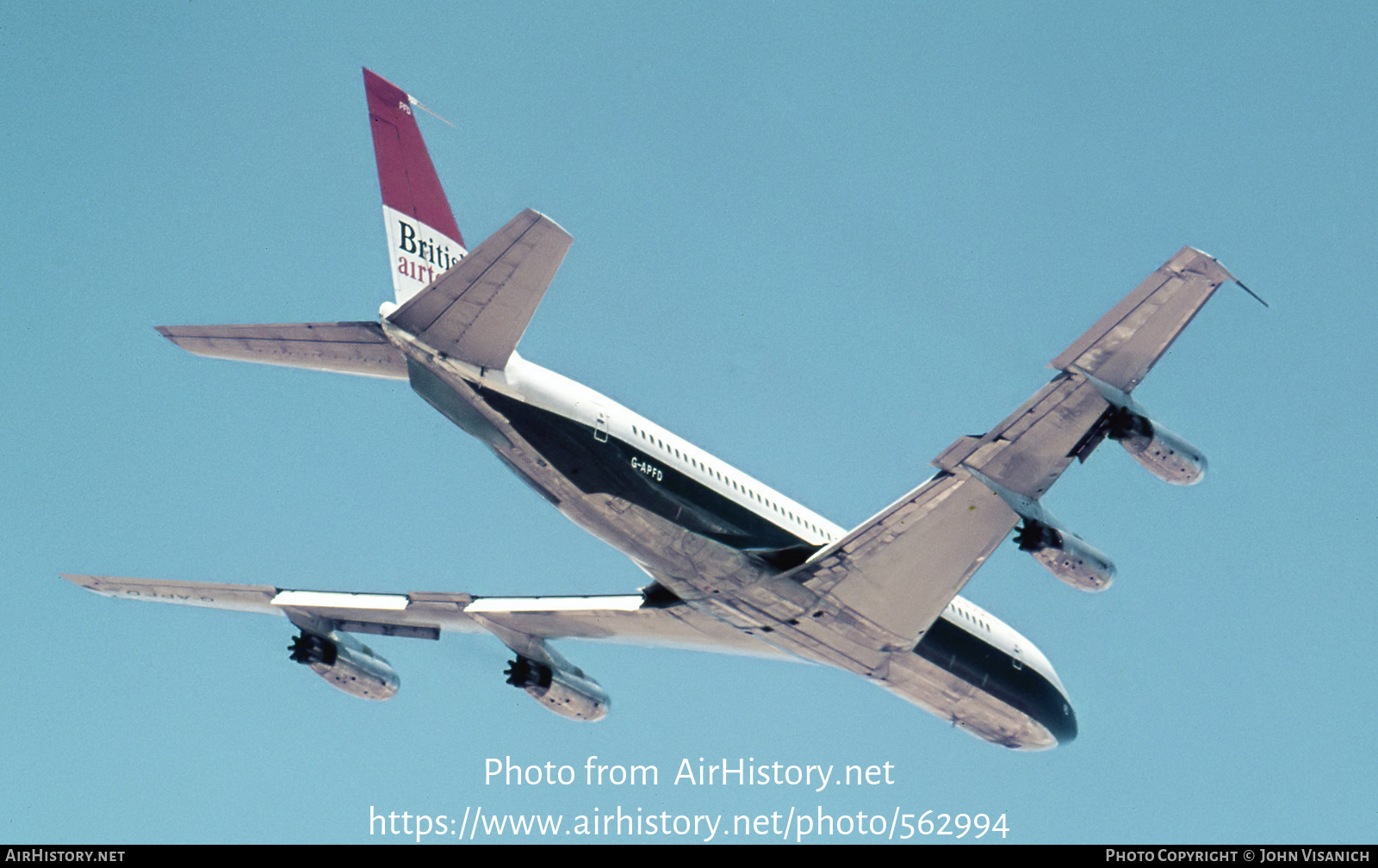 Aircraft Photo of G-APFD | Boeing 707-436 | British Airtours | AirHistory.net #562994