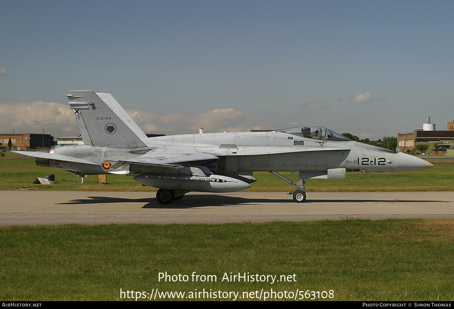 Aircraft Photo of C15-54 | McDonnell Douglas EF-18A Hornet | Spain - Air Force | AirHistory.net #563108