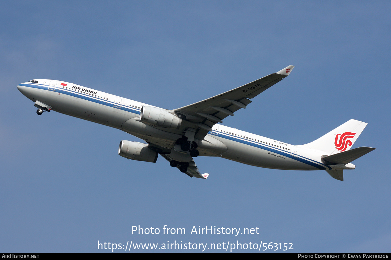 Aircraft Photo of B-5978 | Airbus A330-343E | Air China | AirHistory.net #563152