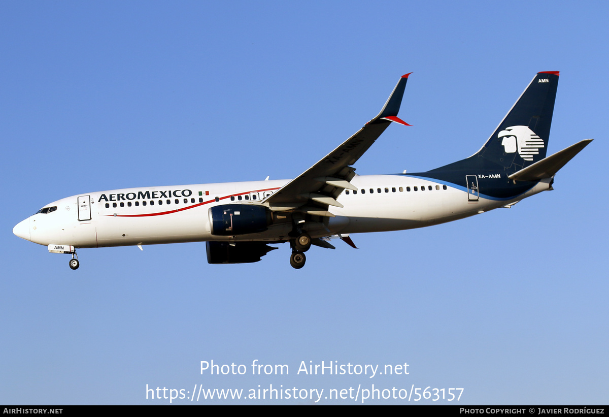 Aircraft Photo of XA-AMN | Boeing 737-852 | AeroMéxico | AirHistory.net #563157