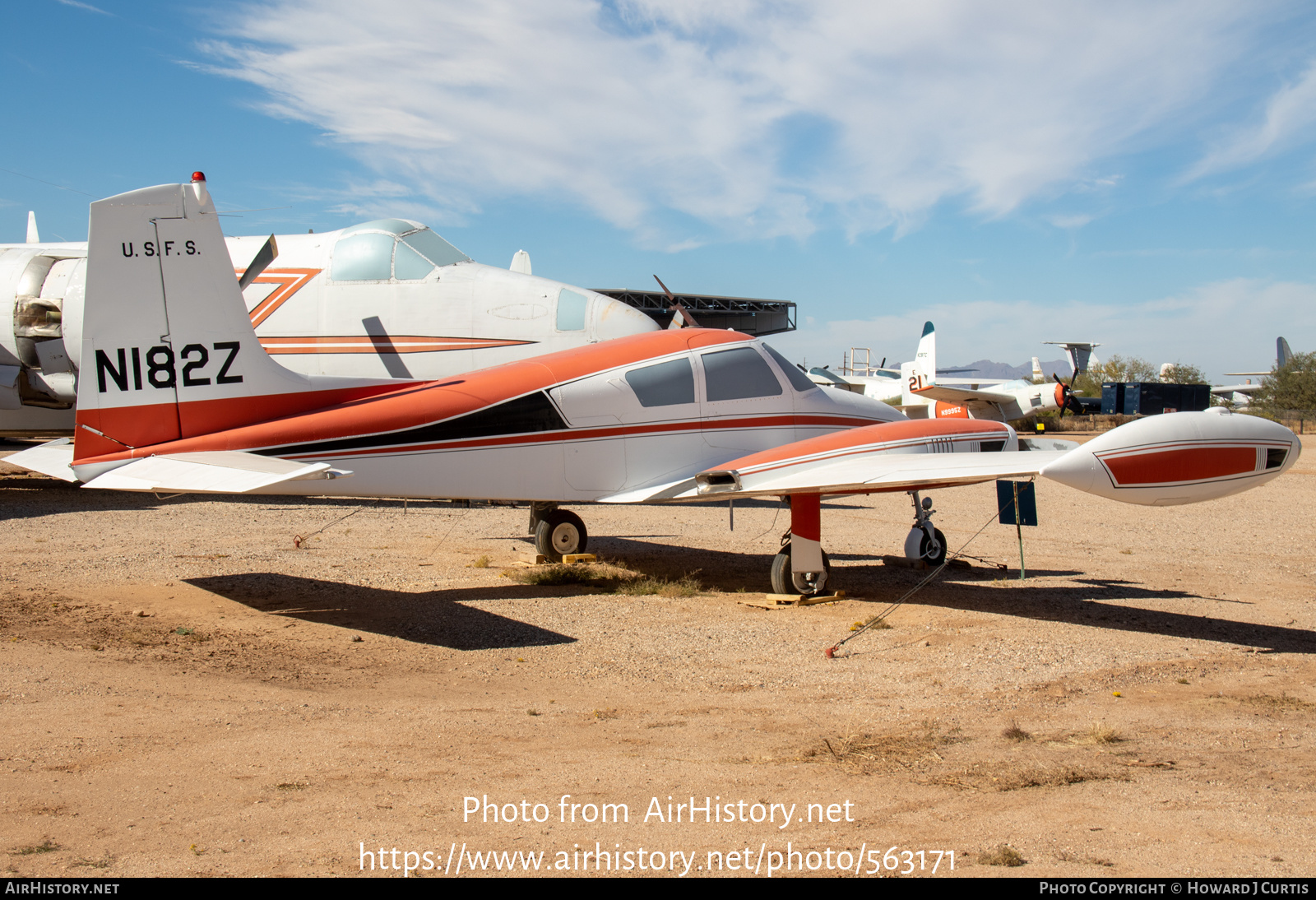 Aircraft Photo of N182Z | Cessna U-3A Blue Canoe (310A/L-27A) | US Forest Service - USFS | AirHistory.net #563171