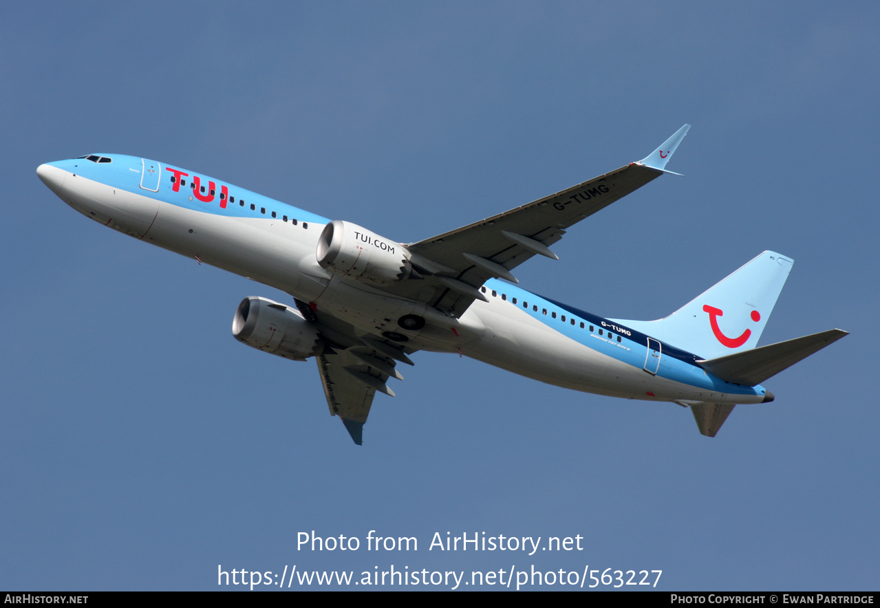 Aircraft Photo of G-TUMG | Boeing 737-8 Max 8 | TUI | AirHistory.net #563227