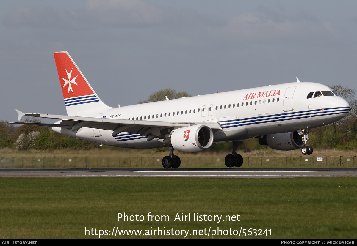 Aircraft Photo of 9H-AEK | Airbus A320-211 | Air Malta | AirHistory.net #563241