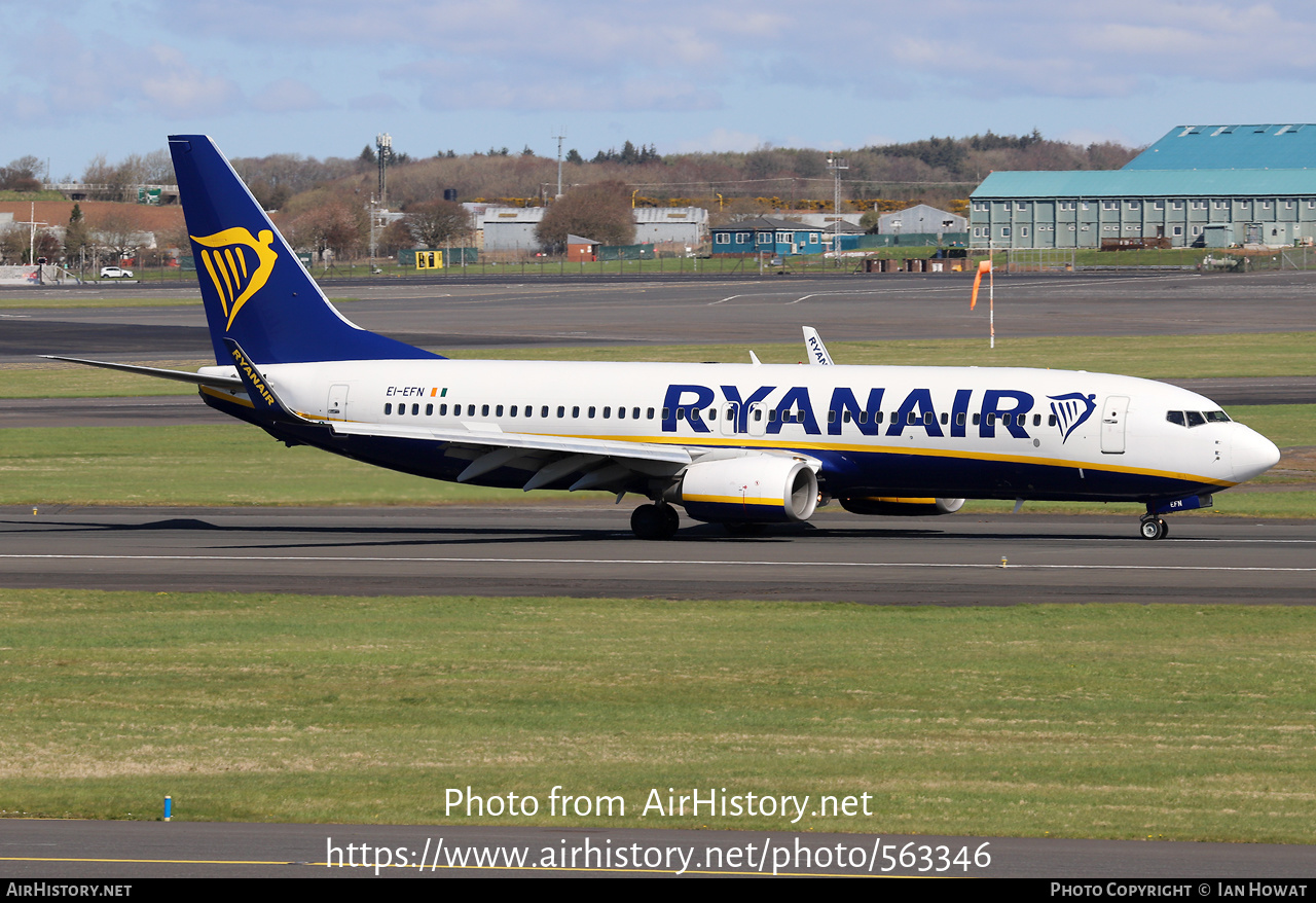 Aircraft Photo of EI-EFN | Boeing 737-8AS | Ryanair | AirHistory.net #563346