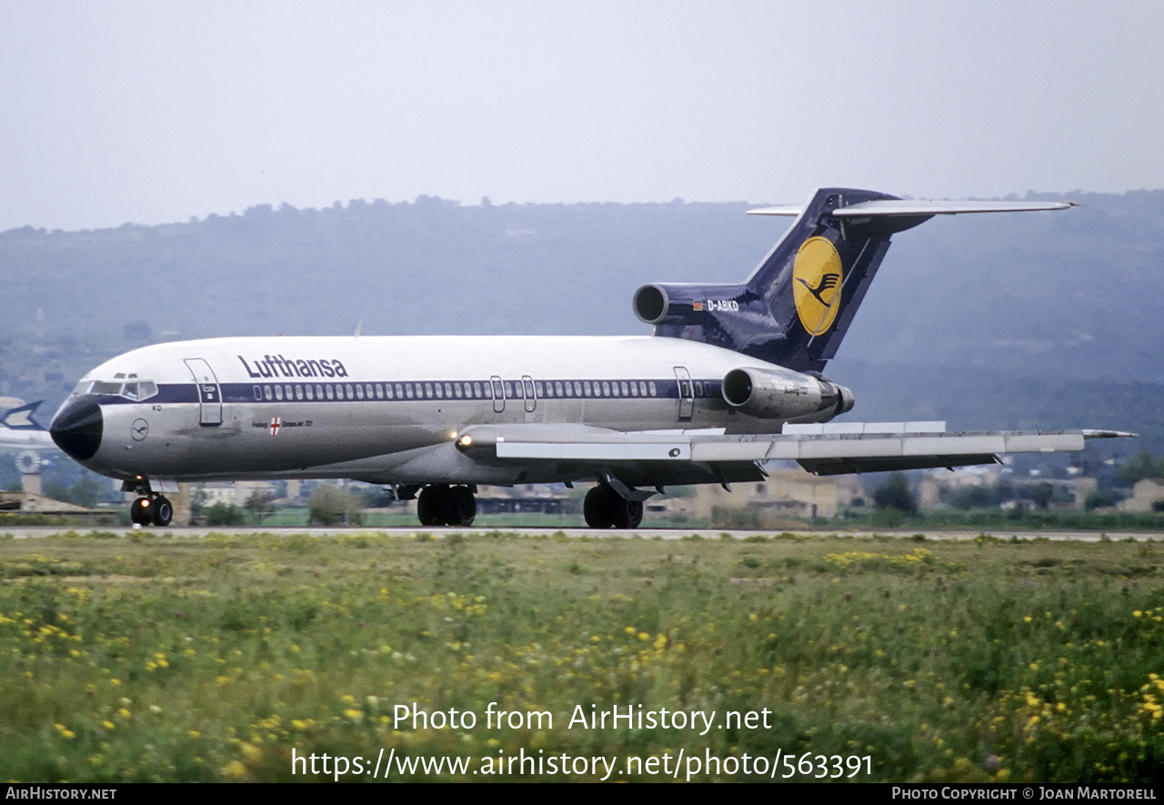 Aircraft Photo of D-ABKD | Boeing 727-230/Adv | Lufthansa | AirHistory.net #563391