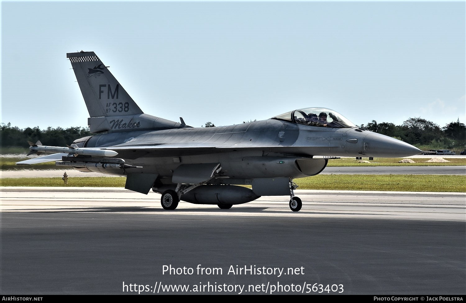 Aircraft Photo of 87-0338 / 87-338 | General Dynamics F-16C Fighting Falcon | USA - Air Force | AirHistory.net #563403