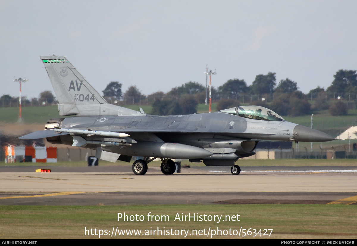 Aircraft Photo of 89-2044 / AF89-044 | Lockheed Martin F-16CM Fighting Falcon | USA - Air Force | AirHistory.net #563427