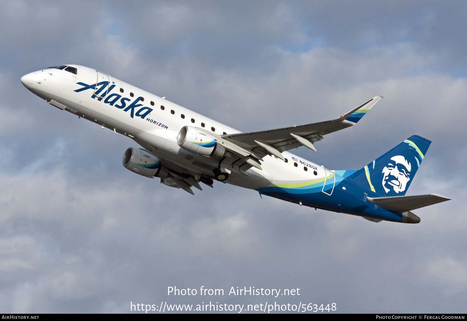 Aircraft Photo of N628QX | Embraer 175LR (ERJ-170-200LR) | Alaska Airlines | AirHistory.net #563448